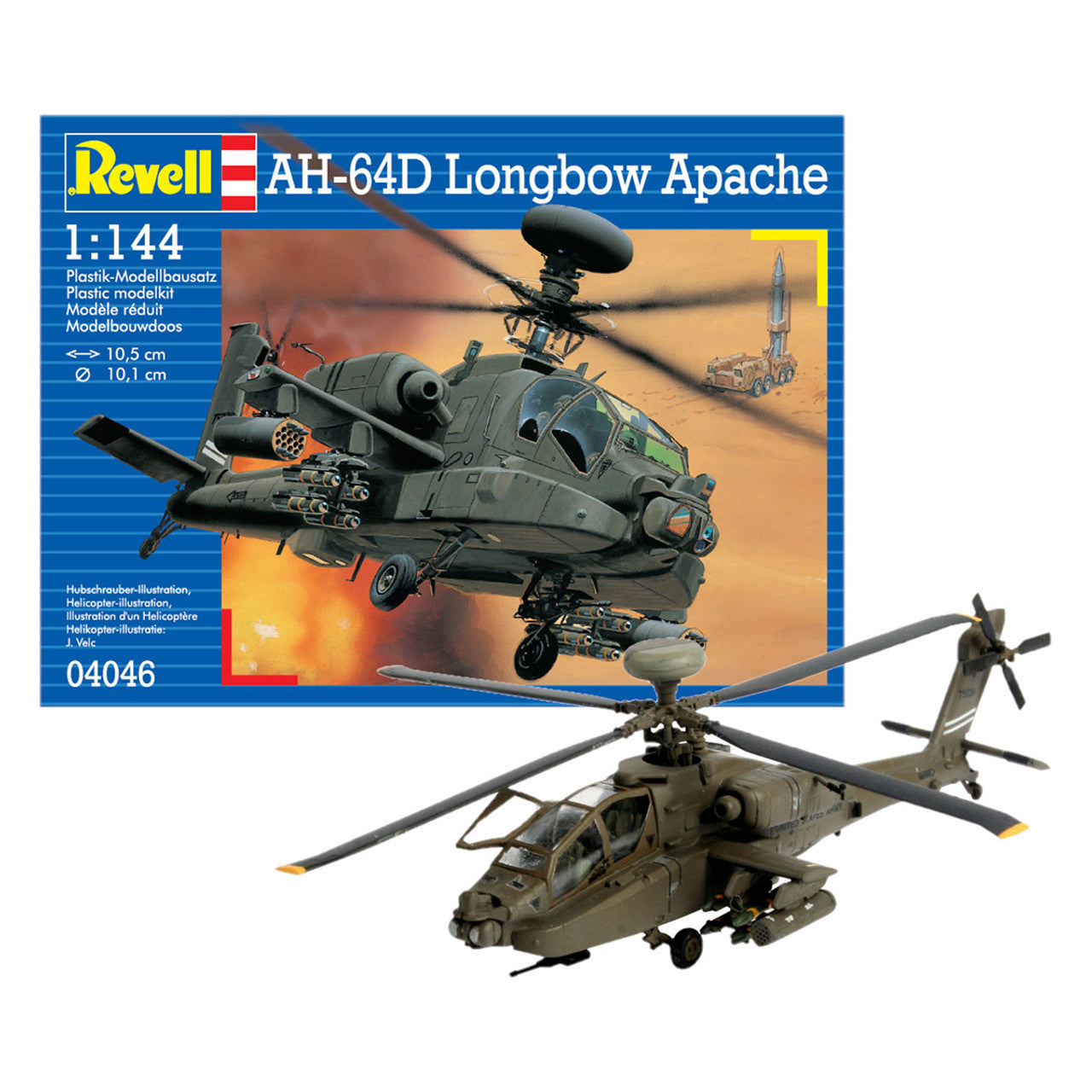 Revell AH-64D Longbow Apache Helicopter Plastic Model Kit