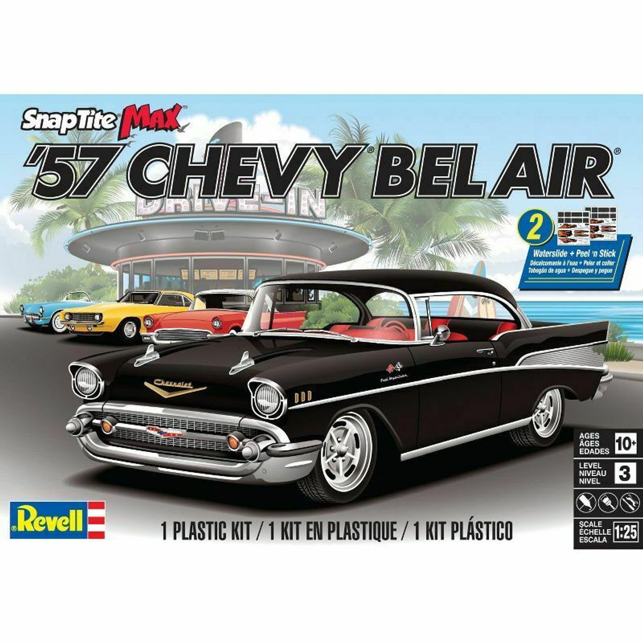 Revell 57 Chevy Bel Air SnapTite Max Model Kit 85-1529