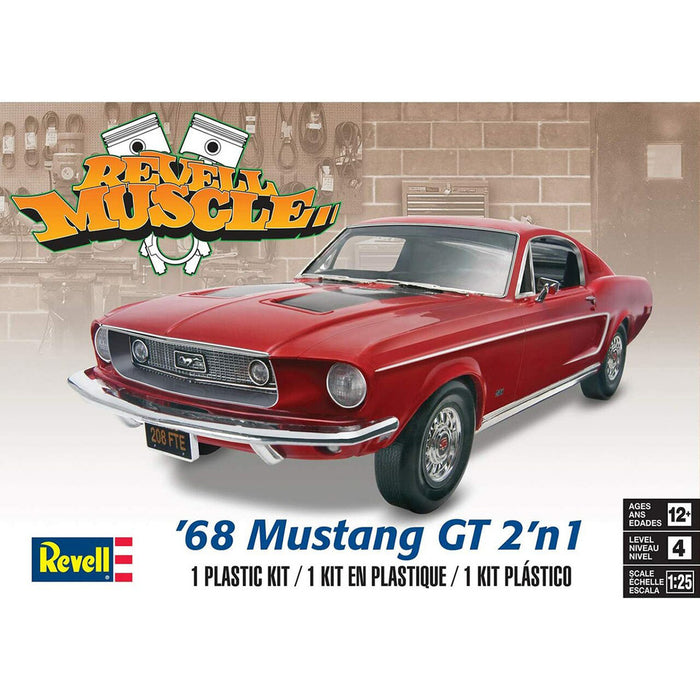 Revell 1968 Ford Mustang GT Model Kit 85-4215