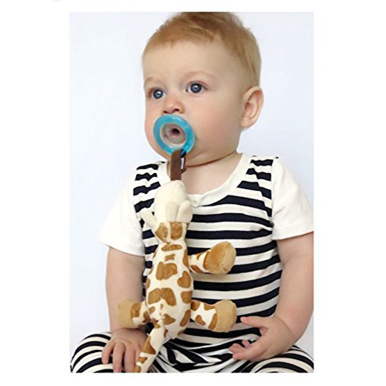 Nuby Cherry Pacifier Combo Set with Plush Giraffe
