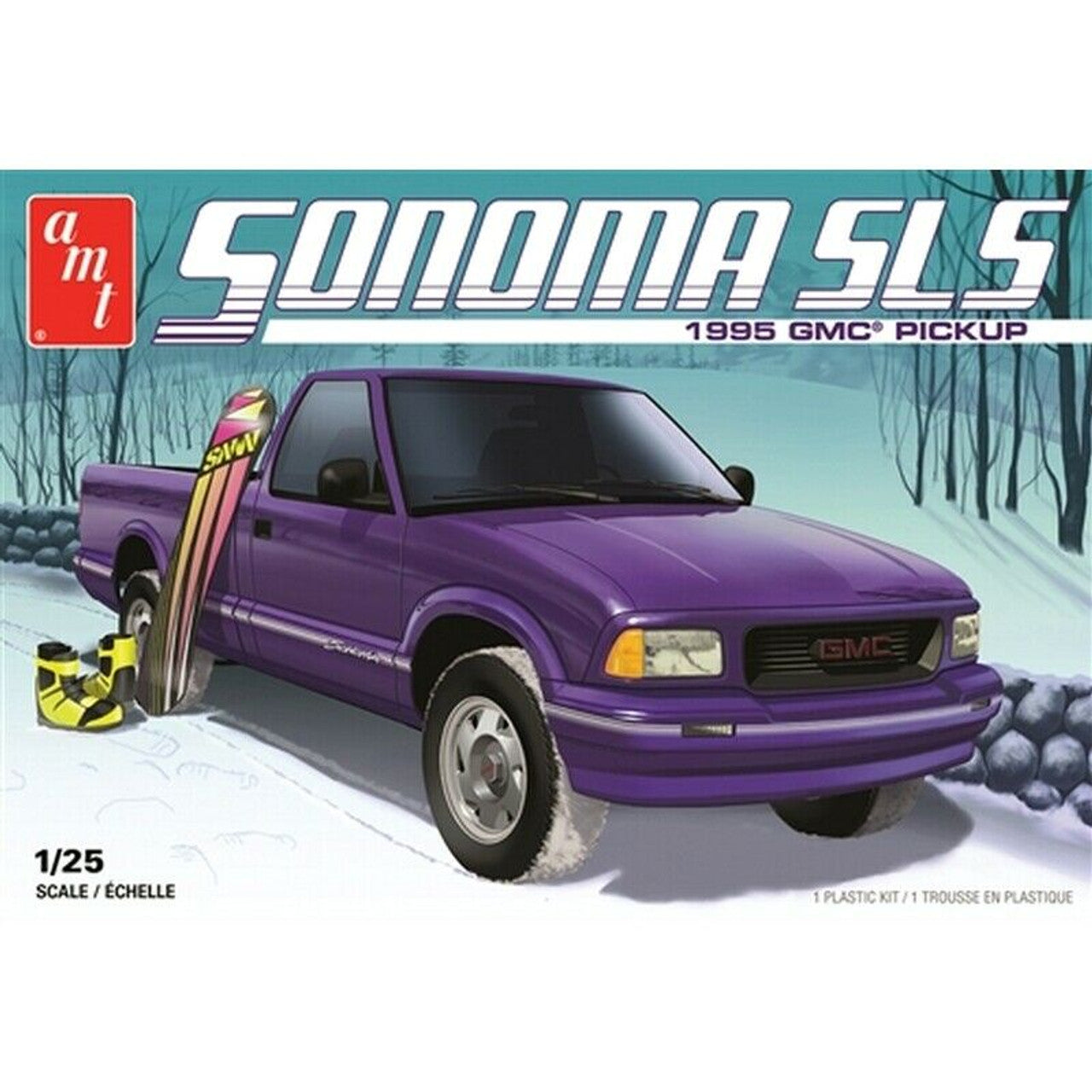 AMT Sonoma SLS Pickup with Snowboard Model Kit