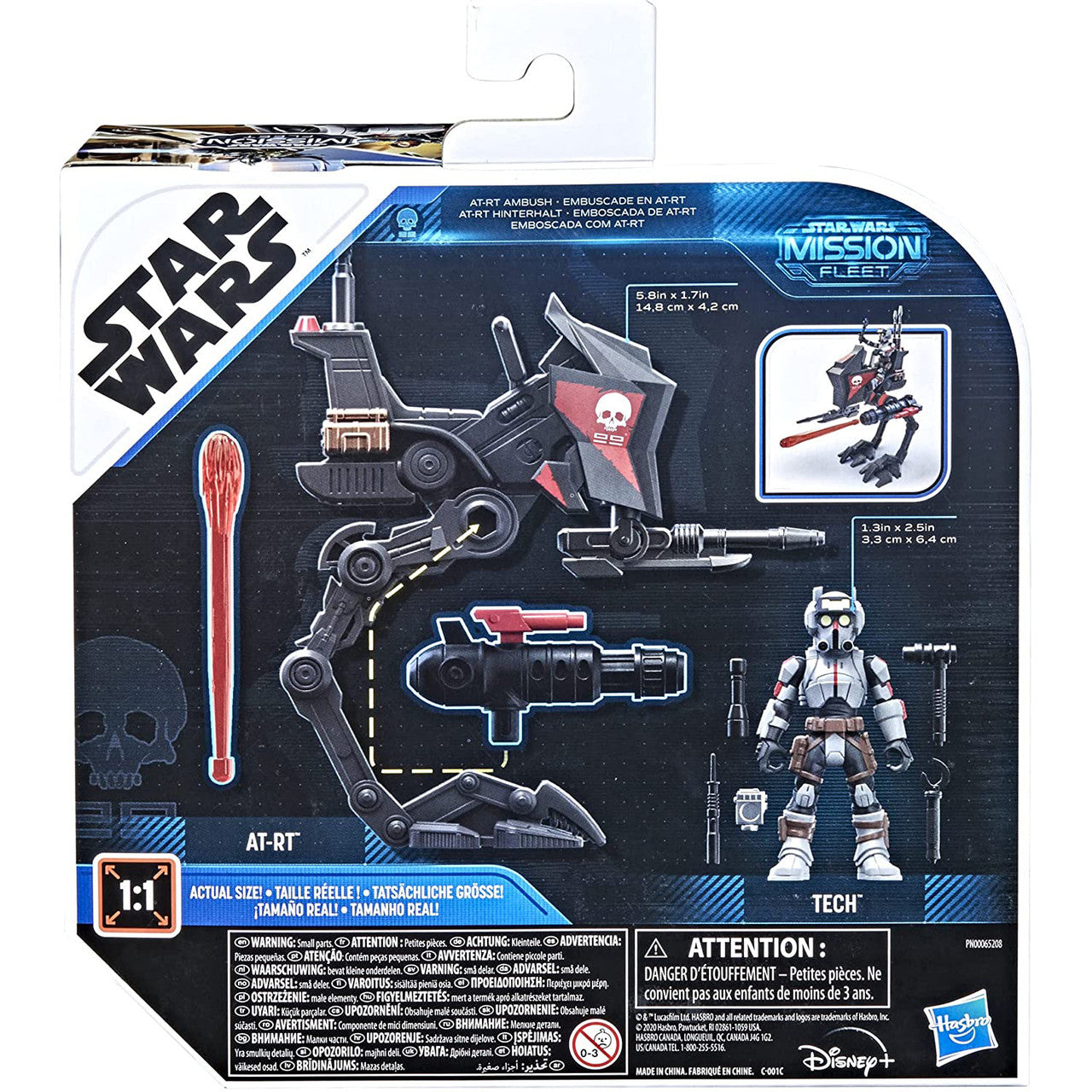 Star Wars Mission Fleet Tech Bad Batch & AT-RT Action Set
