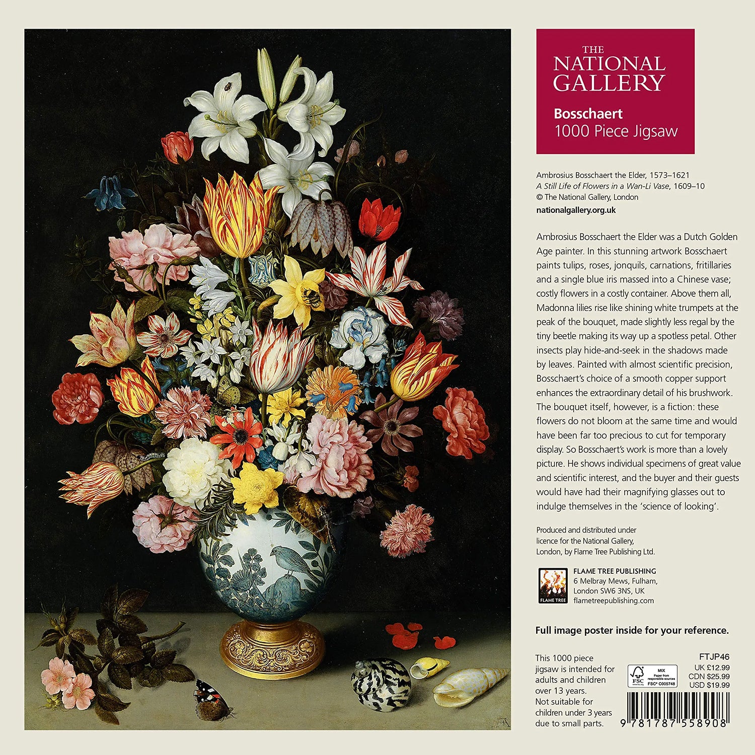 A Still Life of Flowers 1000 Piece Jigsaw Puzzle