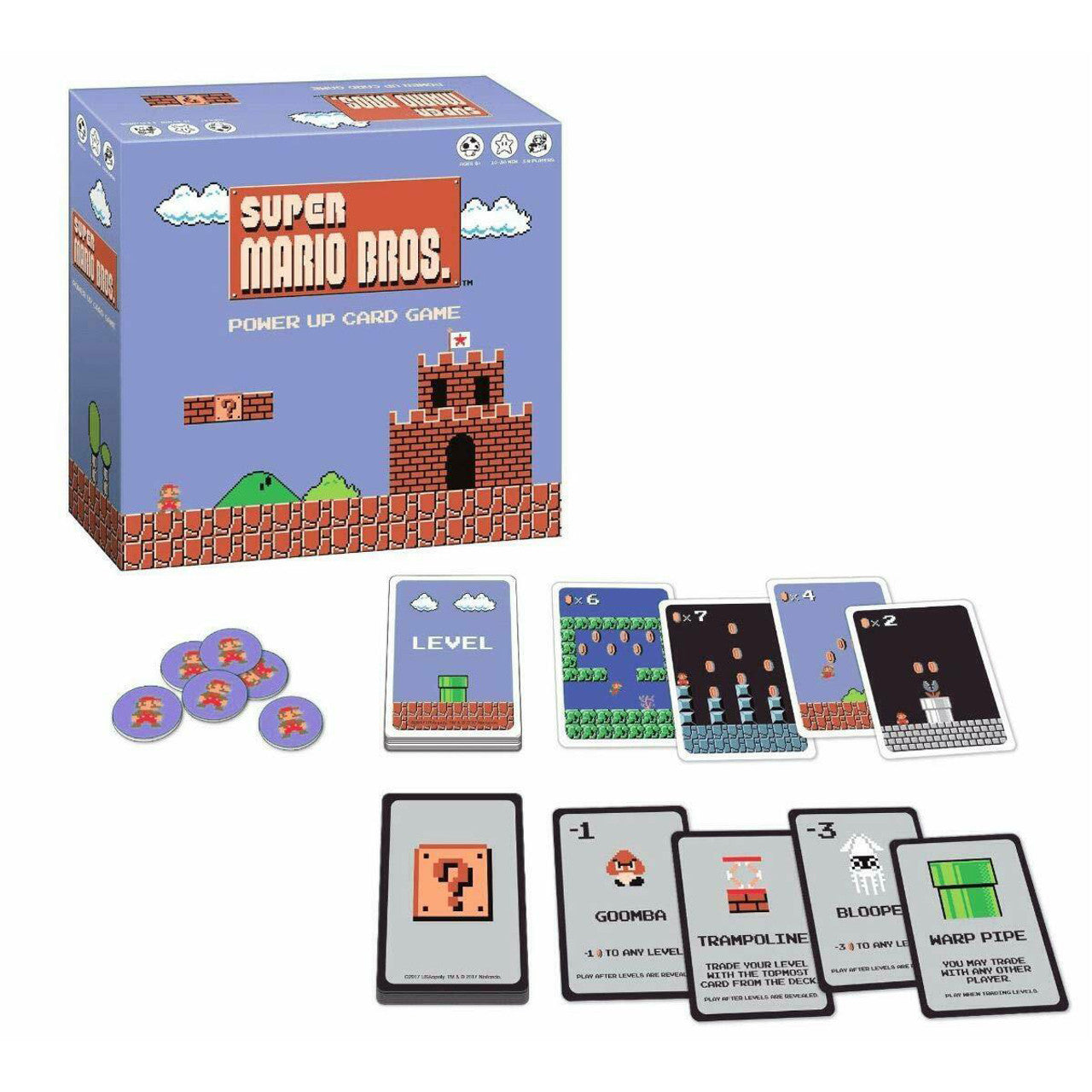 Super Mario Bros Power Up Card Game