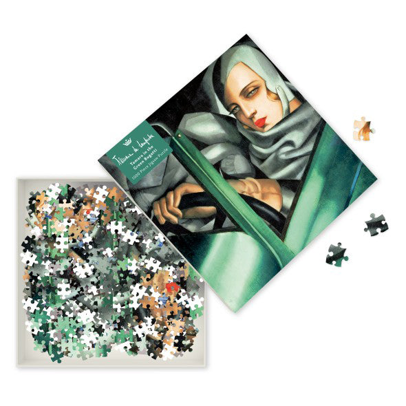 Tamara in the Green Bugatti 1000 Piece Jigsaw Puzzle