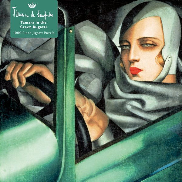 Tamara in the Green Bugatti 1000 Piece Jigsaw Puzzle