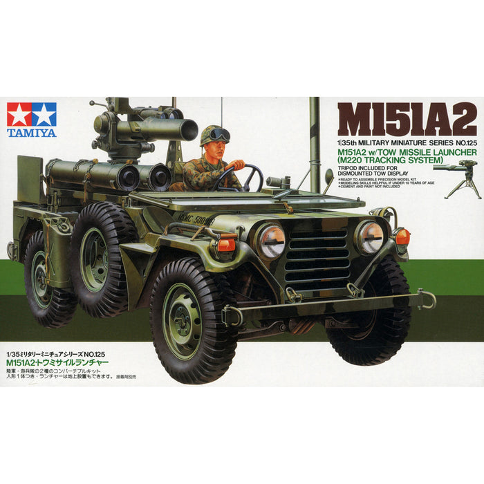 Tamiya M151A2 with Tow Missile Launcher Miniature Series