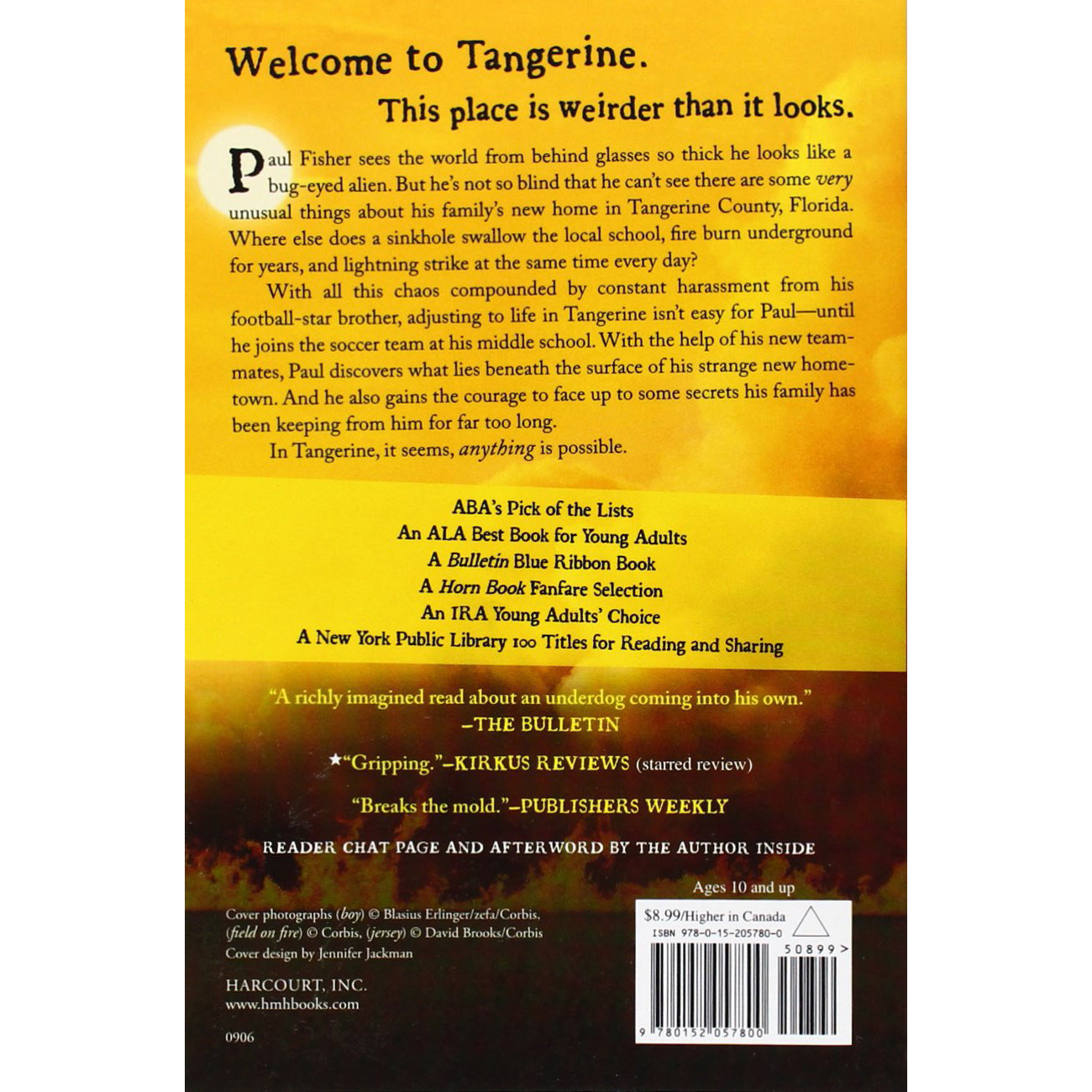 Tangerine Paperback Book Edward Bloor