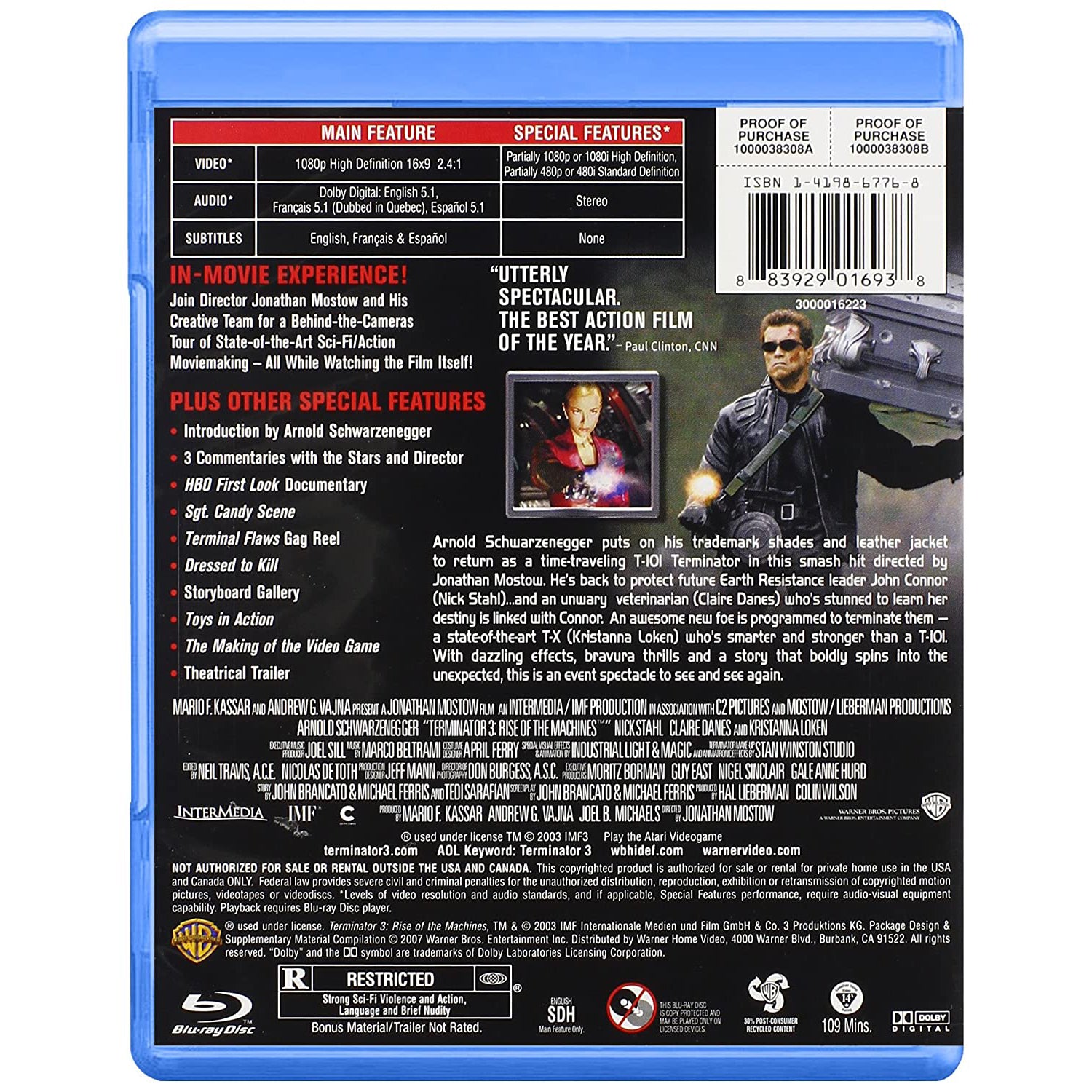 Terminator 3 Rise of the Machines Blu-ray