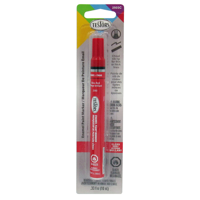 Testors Paint Marker Enamel Gloss Red 2503C