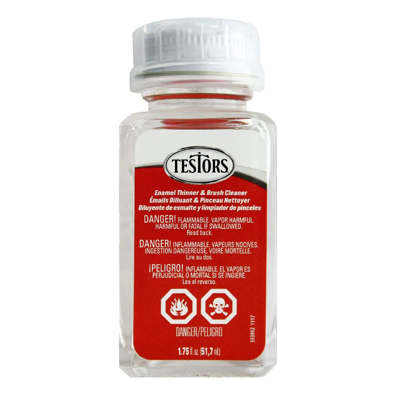 Testors Thinner For Enamel Paint and Brush Cleaner 1156XT