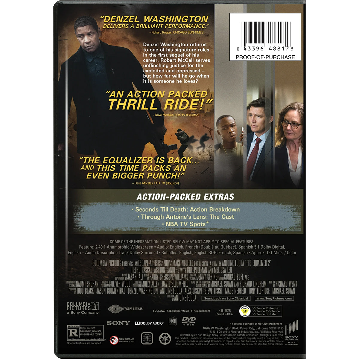 The Equalizer 2 There is No Equal DVD