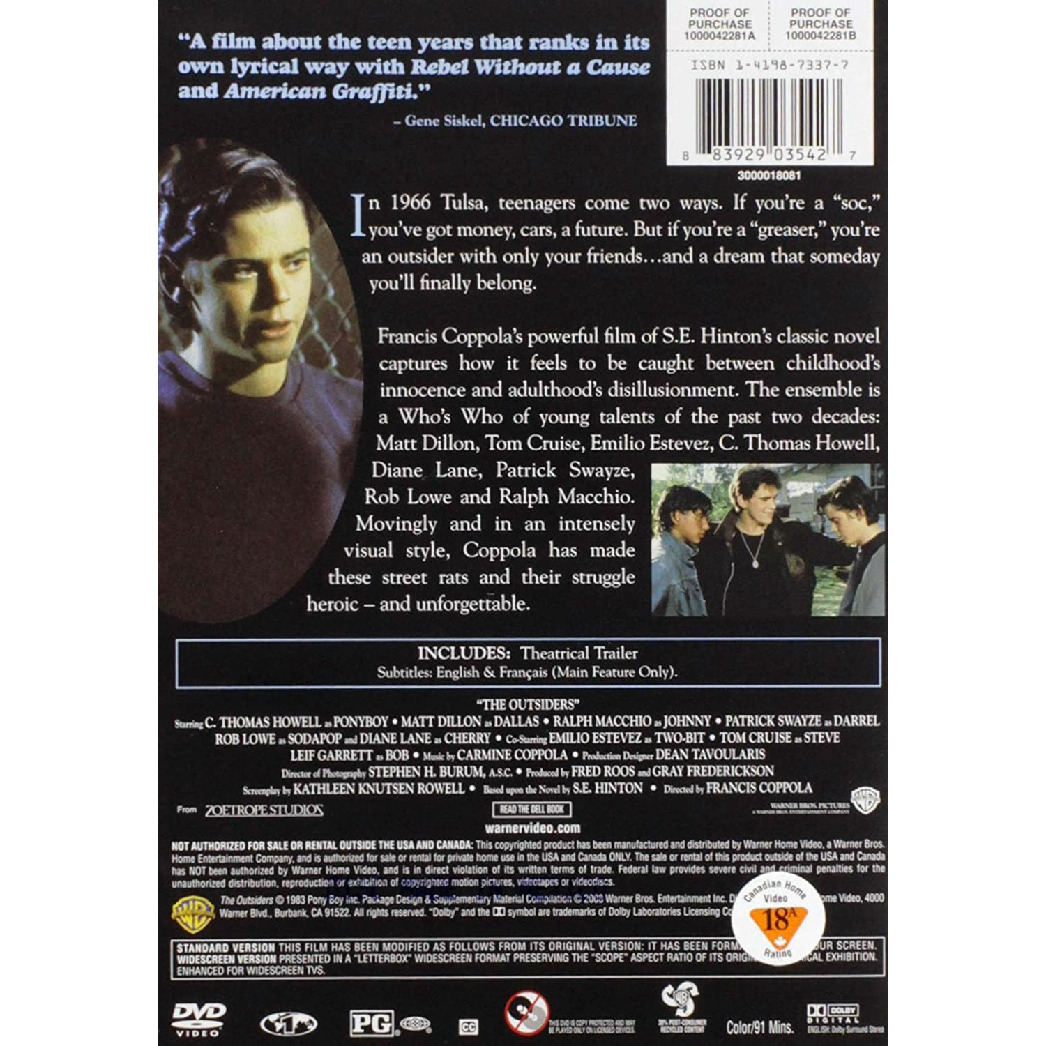 The Outsiders DVD