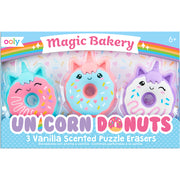 OOLY Magic Bakery Unicorn Donuts Vanilla Scented Erasers