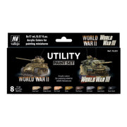 Vallejo Acrylic WWII WWIII Utility Model Paint Set 8 Colors