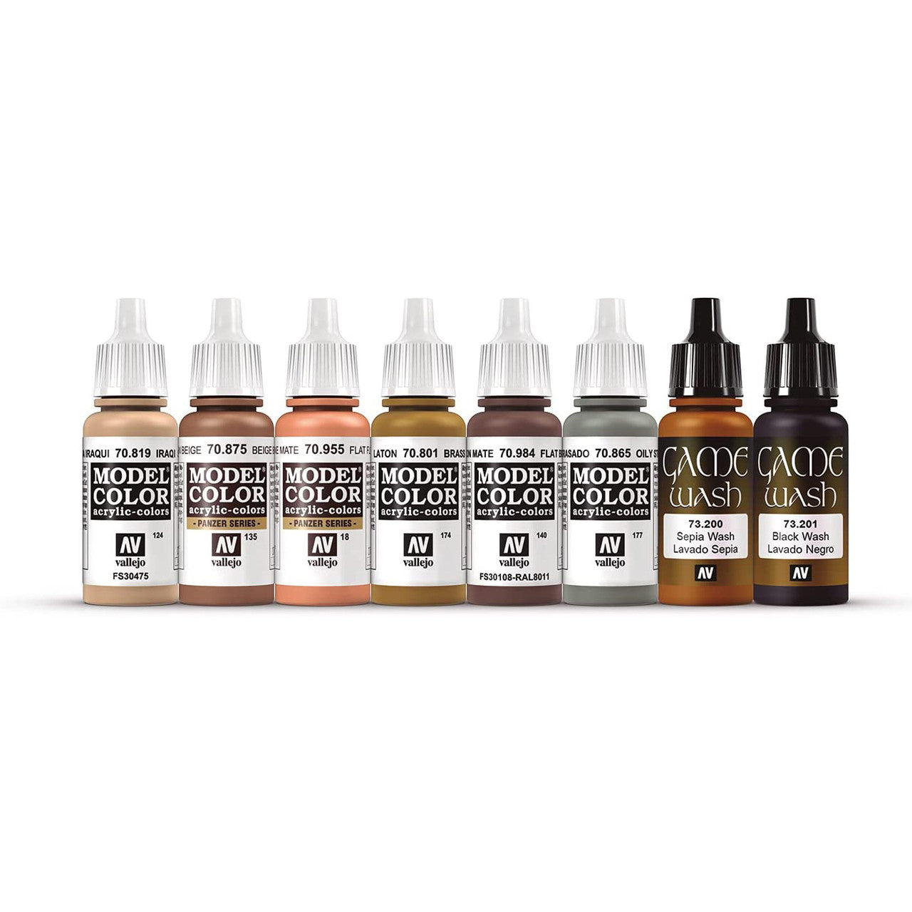 Vallejo Acrylic WWII WWIII Utility Model Paint Set 8 Colors