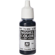 Vallejo Acrylic Black Paint 17 ml 70.950