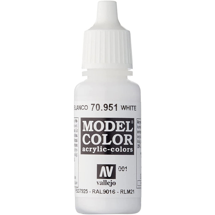 Vallejo Acrylic White Paint 17 ml 70.951