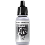 Vallejo Acrylic Model Air Steel Metallic 17 ml 71.065