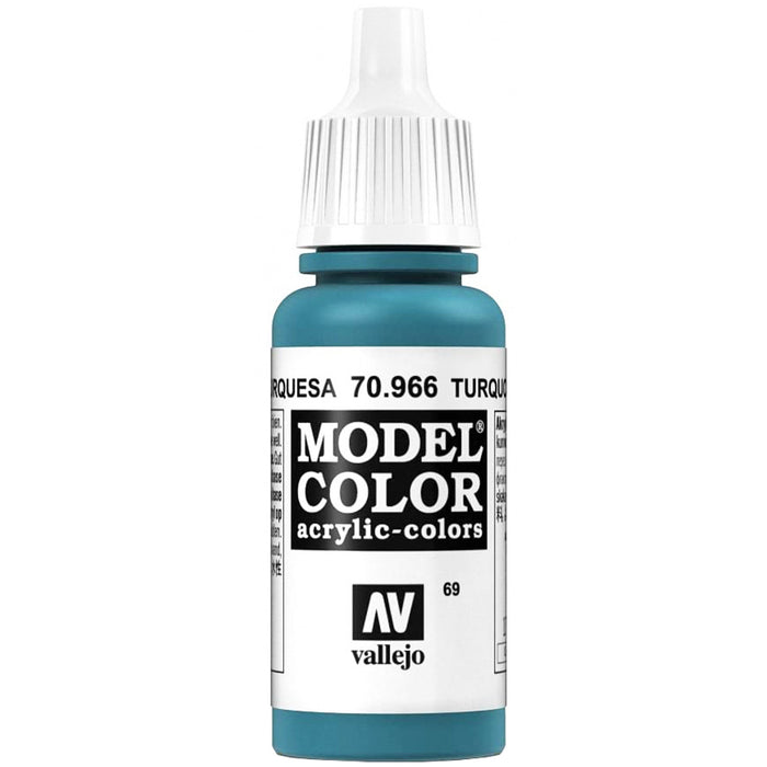 Vallejo Acrylic Turquoise Paint 17 ml 70.966