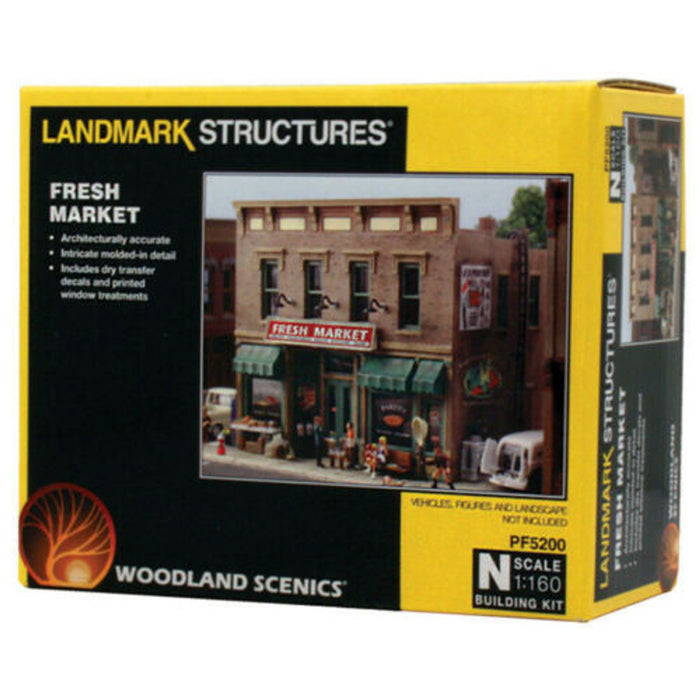 Woodland Scenics Fresh Market Building Kit N Scale PF5200