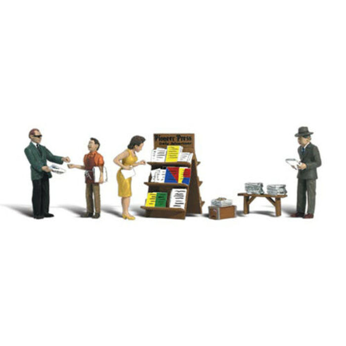 Woodland Scenics Newsstand HO Scale Figures