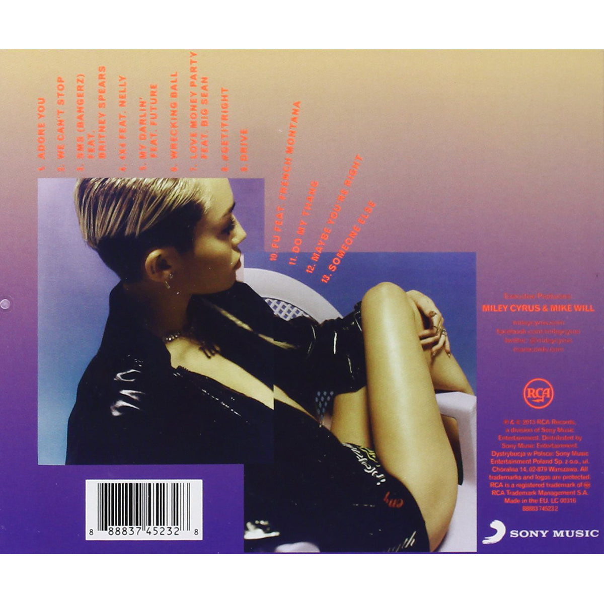 Miley Cyrus Bangerz Explicit Lyrics CD