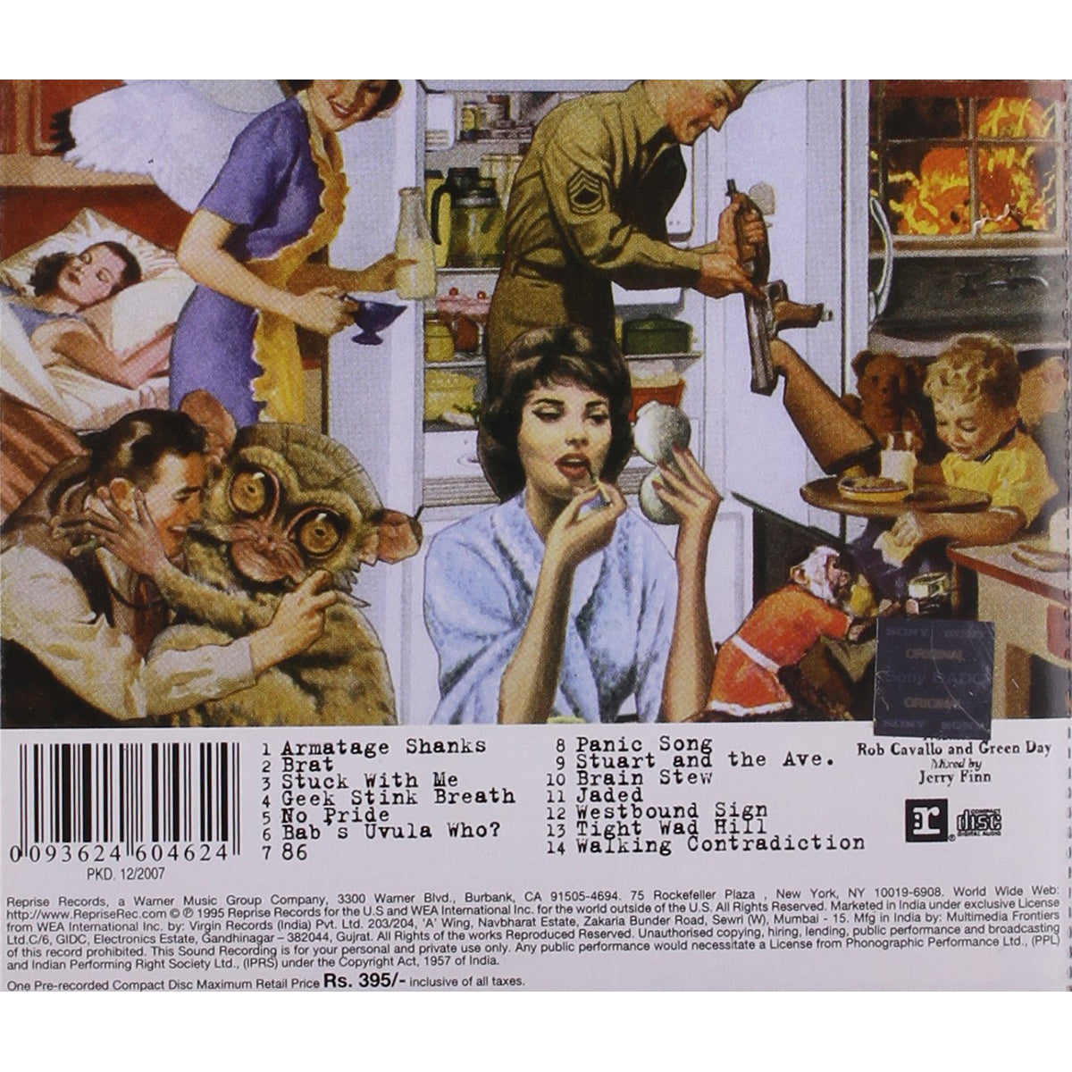 Green Day Insomniac CD