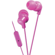 JVC In Ear Headphones with Microphone Pink