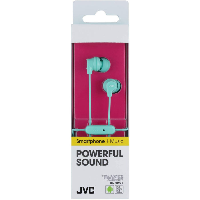 JVC In Ear Headphones with Microphone Mint