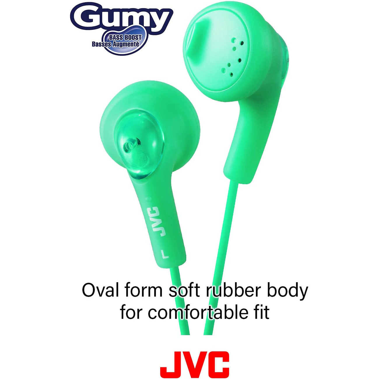 JVC Gumy Earbud Headphones Black