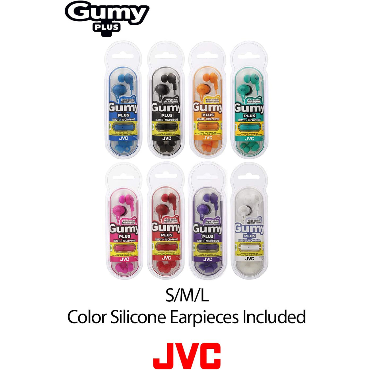 JVC Gumy Plus In Ear Headphones Violet