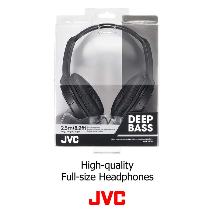 JVC HA RX330 Full Size Extra Bass Headphones