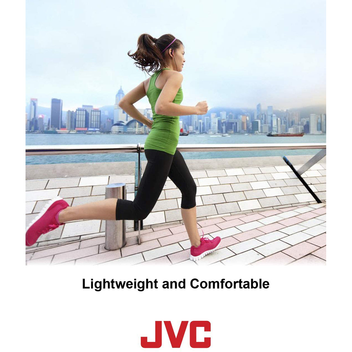 JVC Sports Clip Adjustable Earphones Black