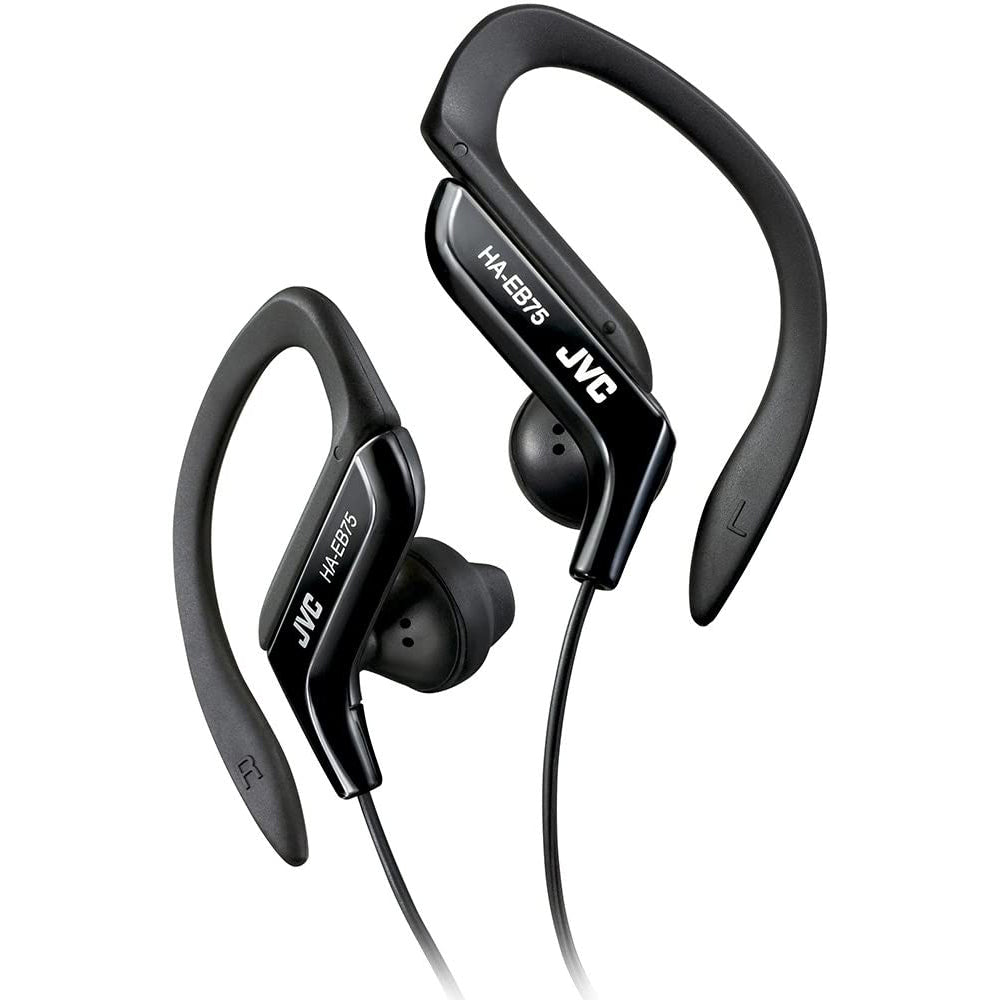 JVC Sports Clip Adjustable Earphones Black