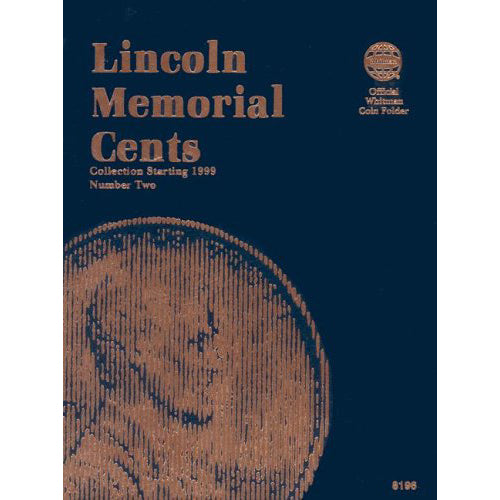 Lincoln Memorial Cents Number Two Collection Folder Starting 1999