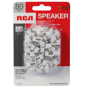 RCA AH12RV Speaker Wire Clips 80 Count Pack