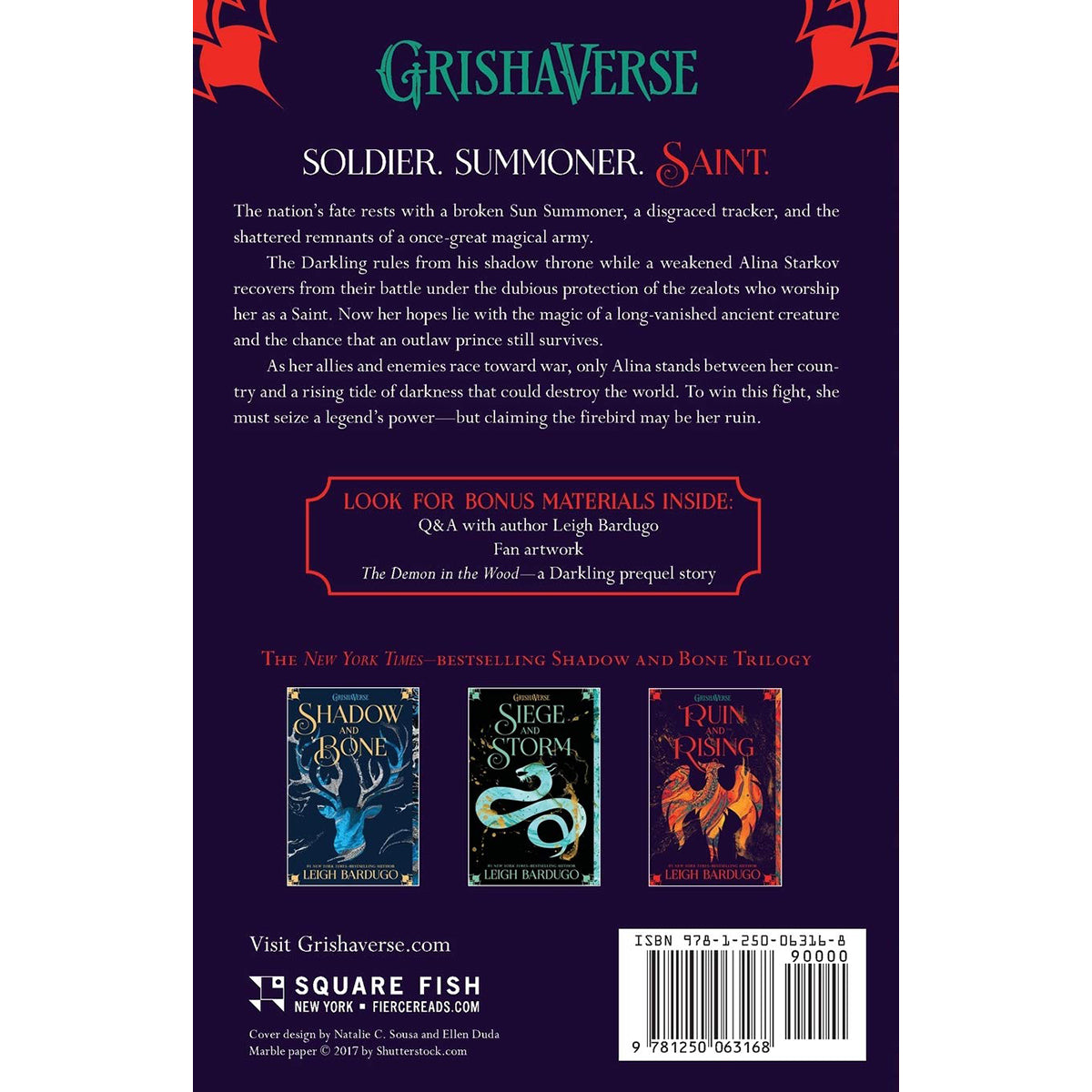 Ruin and Rising The Shadow and Bone Trilogy