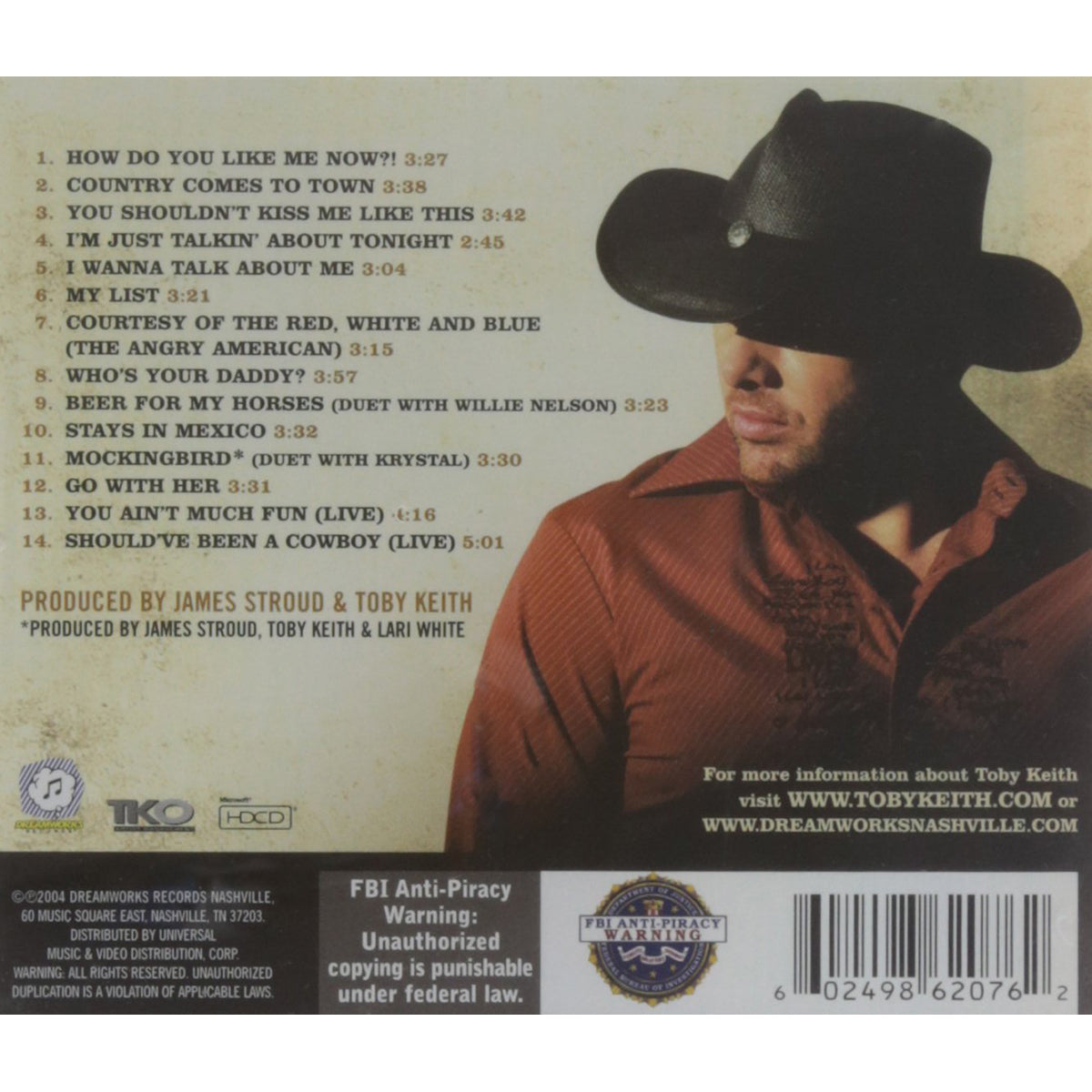 Toby Keith Greatest Hits 2 CD
