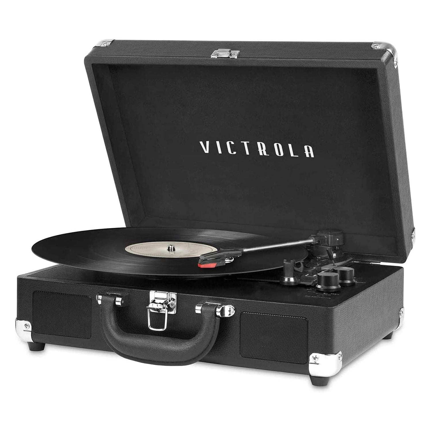 Victrola Bluetooth Suitcase Turntable 3 Speed Black