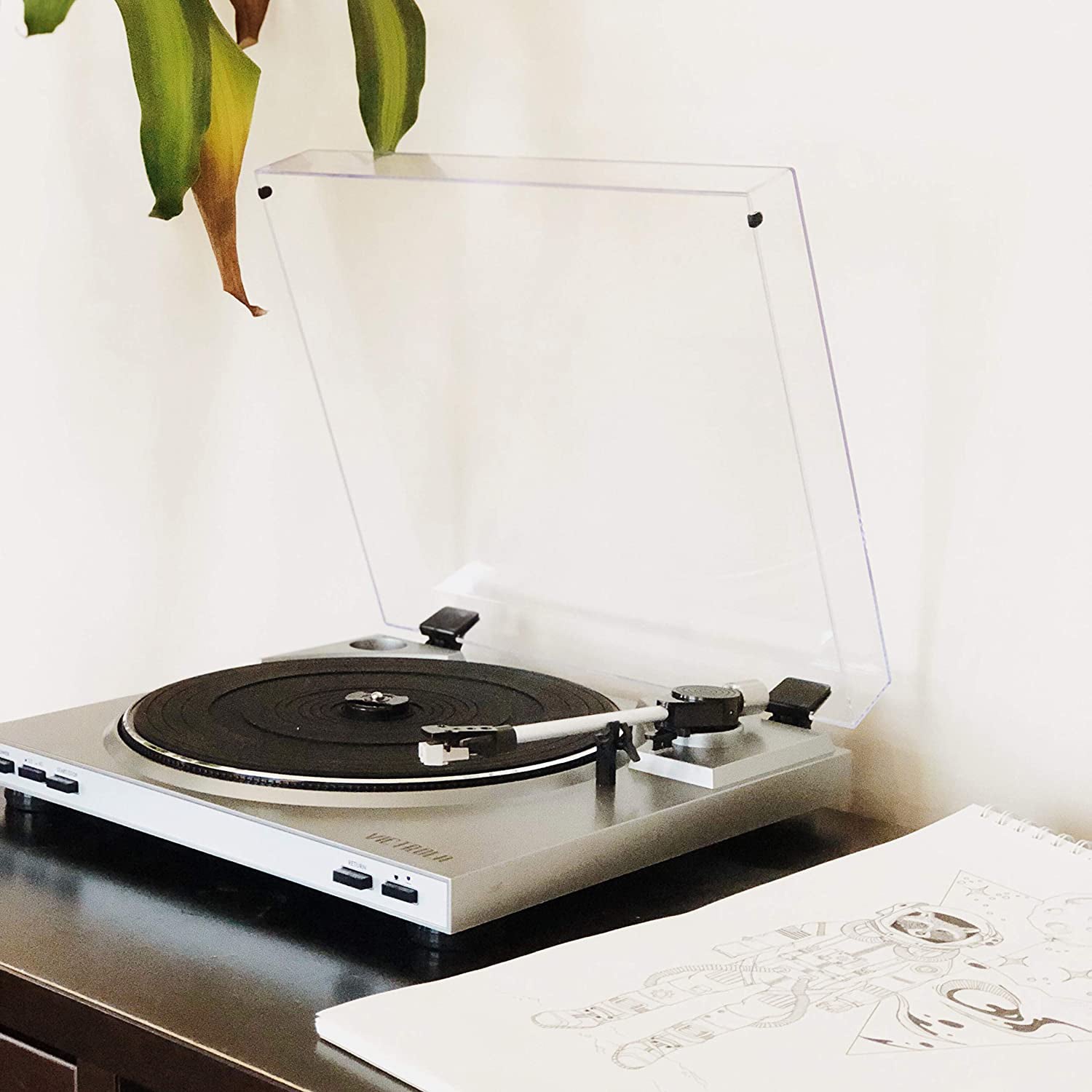Victrola Pro USB Record Player with 2 Speed Turntable VPRO-3100-SLV