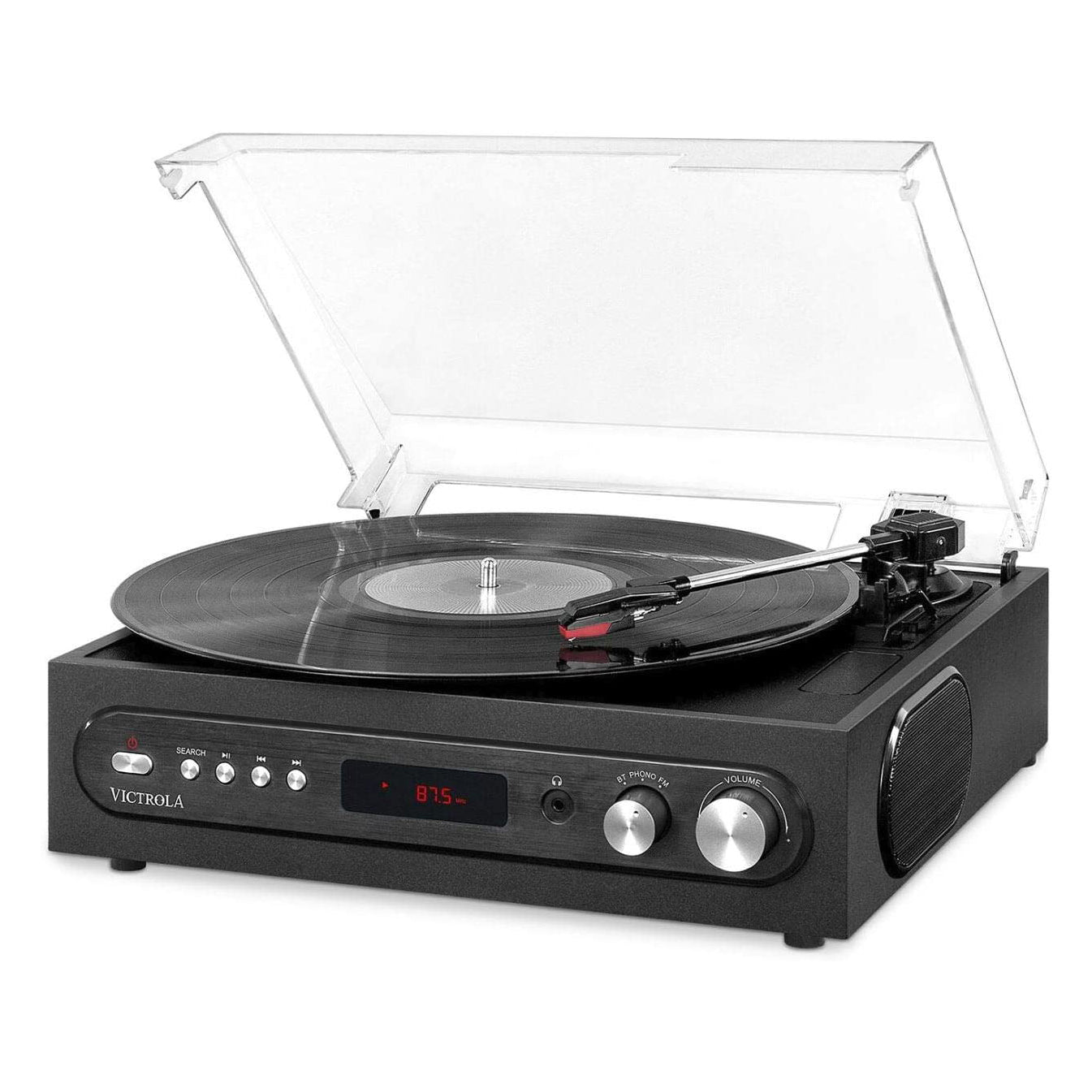 Victrola 3-in-1 Bluetooth Record Player VTA-65-BLK